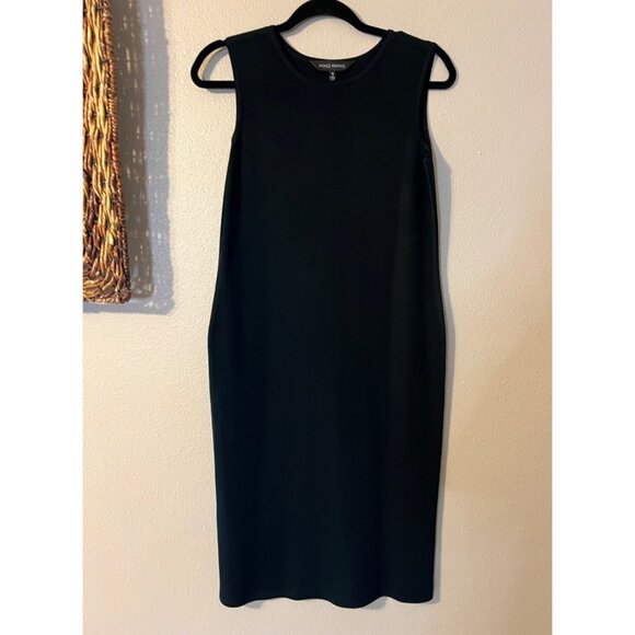 Ming Wang Dress S Small Black Stretch Knit Crew Neck Tank $250 NEW - Picture 9 of 13